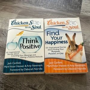 Set of 2 Chicken Soup for the Soul “Think Positive” & “Find Your Happiness”